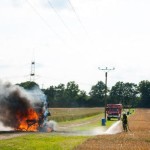 Brand einer Strohpresse bei Oetzfelde (SG Bevensen-Ebstorf)