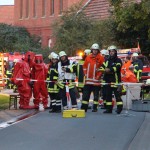 Übung des Gefahrgutzuges Süd in Nateln