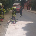 Feuerwehren stoppen Umweltgefahr in Melzingen