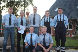 Sieger der Eimerfestspiele: Feuerwehr Teyendorf-Göddenstedt