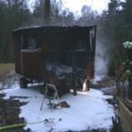 Brennt Bauwagen im Wochenendgebiet in Bargdorf