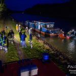 Hausboot treibt als Geisterschiff auf dem ESK