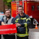 Feuerwehr-Pressesprecher aus Uelzen und Ebstorf zur Unterstützung des Lüneburger Pressestabes beim LFV-Jubiläum im Wochenendeinsatz