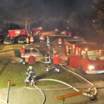 Feuerwehren aus Bienenbüttel bei Großübung gefordert