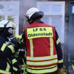 Einsatzübung der Feuerwehr Oldenstadt als Teil der jährlichen Atemschutzübung